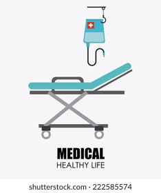 Medical design over white background, vector illustration