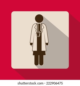 Medical design over white background, vector illustration 