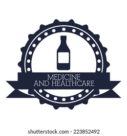 Medical design over white background, vector illustration