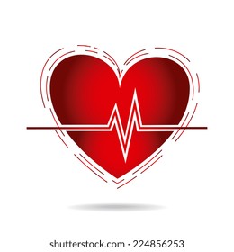 Medical design over white background, vector illustration