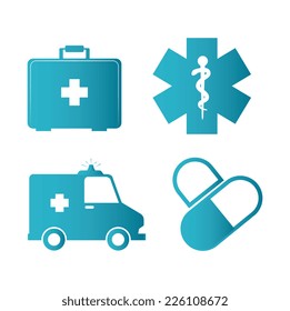 Medical design over white background, vector illustration