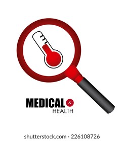 Medical design over white background, vector illustration