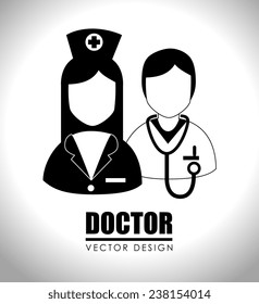 Medical design over white background, vector illustration.