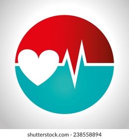 Medical design over white background, vector illustration.