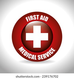 Medical design over white background, vector illustration.