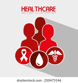 Medical design over white background, vector illustration.