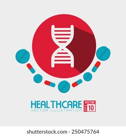 Medical design over white background, vector illustration.