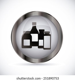 Medical design over white background, vector illustration.
