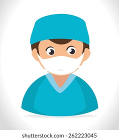 Medical design over white background, vector illustration.