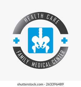 Medical design over white background, vector illustration.