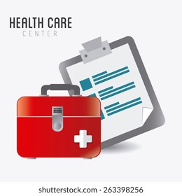 Medical design over white background, vector illustration.