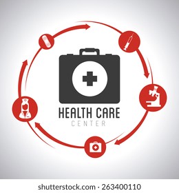 Medical design over white background, vector illustration.