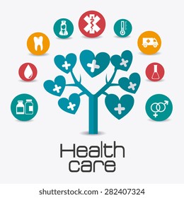 Medical design over white background, vector illustration.