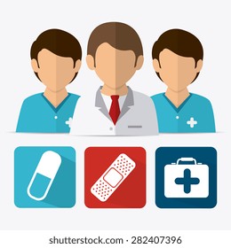 Medical design over white background, vector illustration.