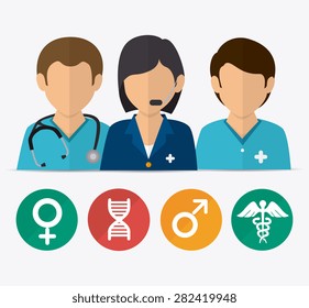 Medical design over white background, vector illustration.