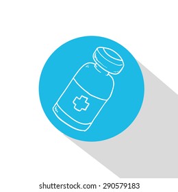 Medical design over white background, vector illustration