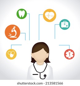 Medical design over white background,vector illustration