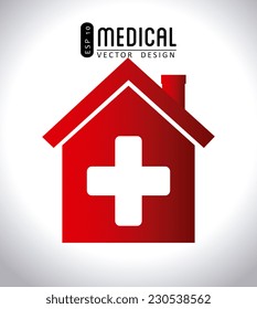 Medical design over white background,vector illustration