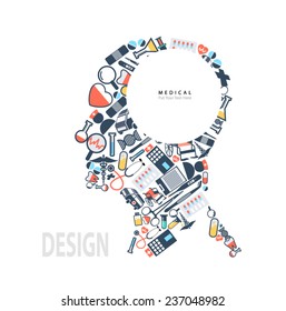 Medical design people vector