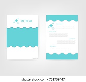 Medical design template, vector illustration.