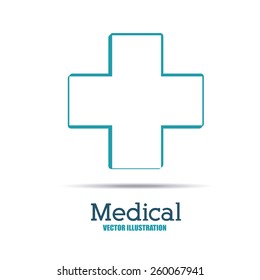Medical design, vector illustration 