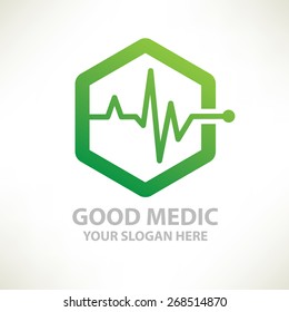 Medical design,logo template,clean vector