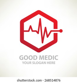 Medical design,logo template,clean vector