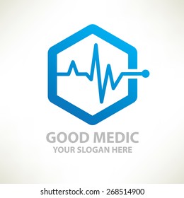 Medical design,logo template,clean vector