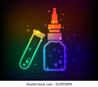Medical design,rainbow concept,clean vector