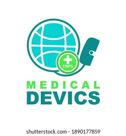 Medical Device Logo Design Vector