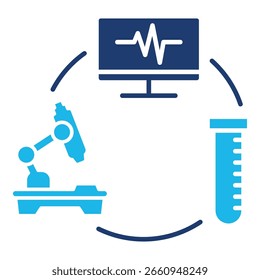 Medical Devices Icon Set With Multiple Styles. Vector Illustration