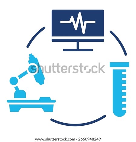 Medical Devices Icon Set With Multiple Styles. Vector Illustration