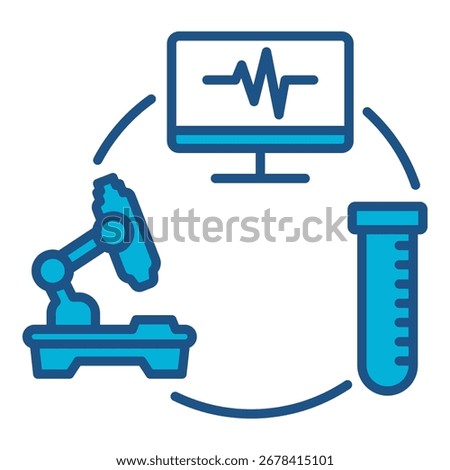 Medical Devices Icon Set With Multiple Styles. Vector Illustration