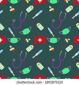 Dispositivos médicos sin inconvenientes para fondos, plantillas, fondos de escritorio o banners