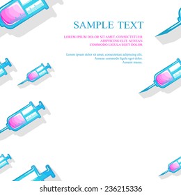 Medical devices. Vector set. Seamless texture.