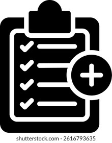 Medical Diagnosis Glyph Vector Icon Design