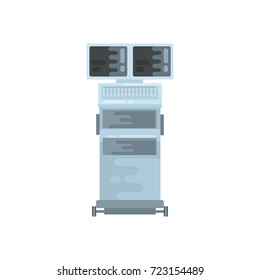 Medical diagnostic machine vector Illustration