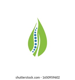 Medical diagnostic spine center. flat logo. Creative logo health concept design. trend vector logo