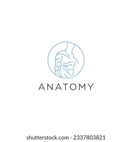 medical diagnostics symbol or logo. Medicine and anatomy,