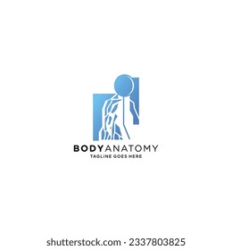 medical diagnostics symbol or logo. Medicine and anatomy,