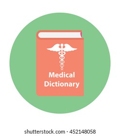 Medical Dictionary Vector Icon