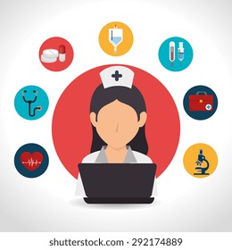 Medical digital design, vector illustration eps 10.