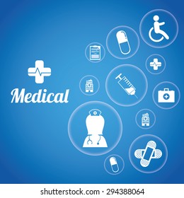 Medical digital design, vector illustration eps 10.