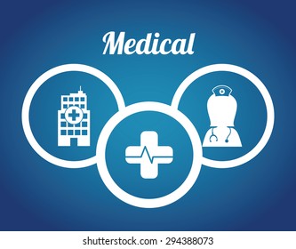 Medical digital design, vector illustration eps 10.