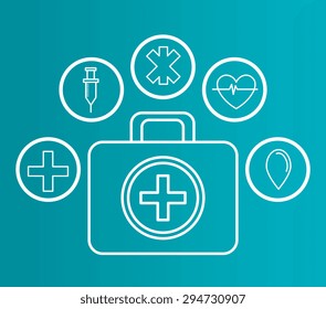 Medical digital design, vector illustration eps 10.