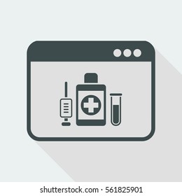 Medical digital page - Vector icon for computer website or application