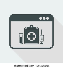 Medical digital page - Vector icon for computer website or application