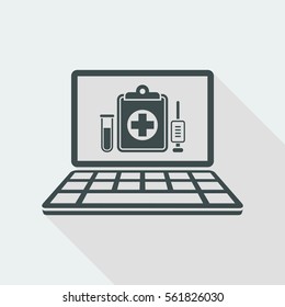 Medical digital page - Vector icon for computer website or application