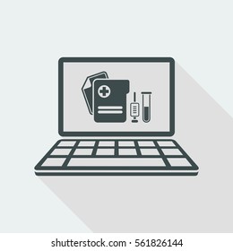 Medical digital page - Vector icon for computer website or application