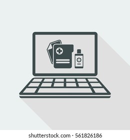 Medical digital page - Vector icon for computer website or application